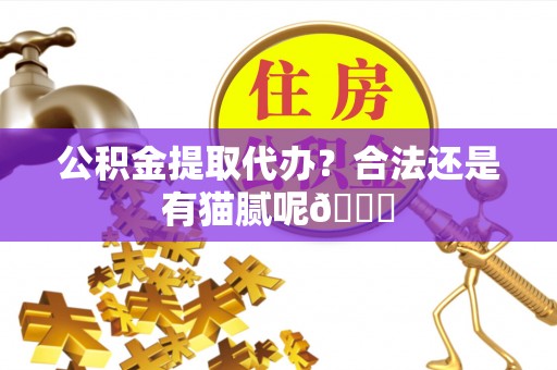 金湾公积金提取代办？合法还是有猫腻呢😏
